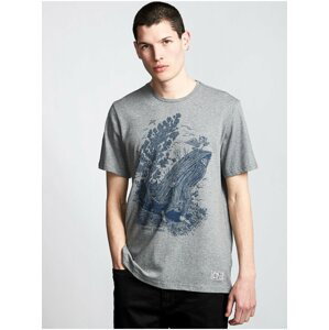 Element FIND WATER grey heather pánské triko s krátkým rukávem - šedá