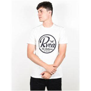 RVCA SEAL ANTIQUE WHITE pánské triko s krátkým rukávem - bílá