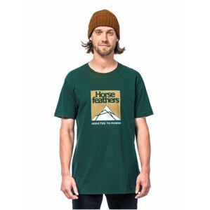 Horsefeathers LEX JUNGLE GREEN pánské triko s krátkým rukávem - zelená