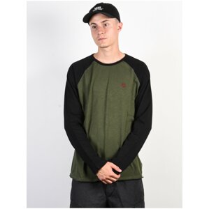 Element BLUNT OLIVE DRAB pánské triko s dlouhým rukávem - černá