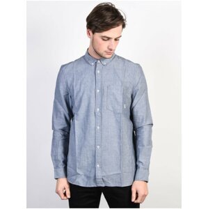 Element OXFORD NAVY pánské košile s dlouhým rukávem - modrá