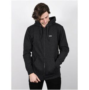 Vans BASIC BLACK HEATHER pánská mikiny na zip - šedá