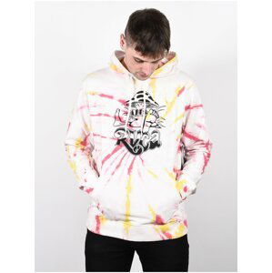 RVCA SWITCH TIE DYE MULTI mikiny přes hlavu pánská - bílá