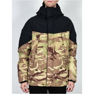 Element BLACK SKY PUFFA CAMO zimní pánská bunda - hnědá