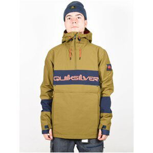 Quiksilver STEEZE Military Olive zimní pánská bunda - hnědá