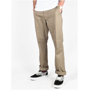 Billabong CARTER STRETCH CHINO DARK KHAKI plátěné kalhoty pánské - béžová