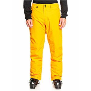 Quiksilver ESTATE flame orange pánské zimní kalhoty - žlutá