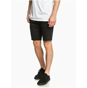 Quiksilver VOODOO SURF BLACK BLACK pánské riflové kraťasy - černá