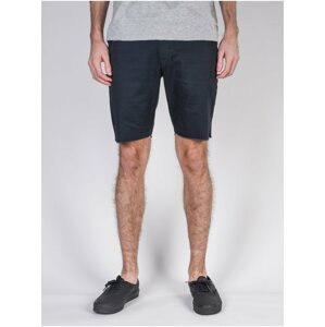 RVCA DAYSHIFT PIRATE BLACK plátěné kraťasy pánské - černá