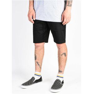 Volcom Frickin Modern Stret black plátěné kraťasy pánské - černá