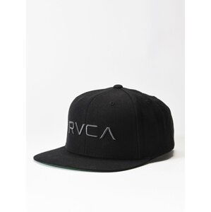 RVCA TWILL Black/Charcoal kšiltovka s rovným kšiltem - černá