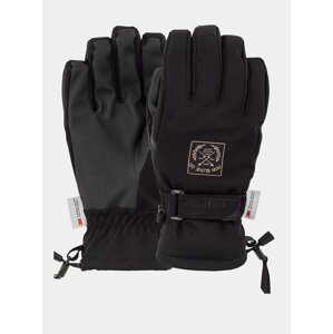 POW XG MID black pánské zimní prstové rukavice - černá