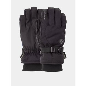 POW Trench GTX black pánské zimní prstové rukavice - černá