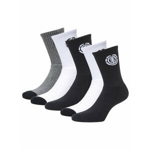 Element HIGH-RISE 5 PACK MULTICO pánské ponožky - černá