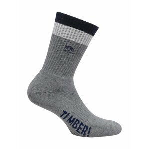 Element TIMBER grey heather kotníkové ponožky pánské - šedá