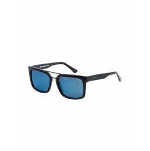 Horsefeathers CARTEL gloss black/mirror blue sluneční brýle pilotky - černá