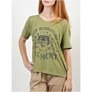 Element TIGER                DEEP MOSS dámské triko s krátkým rukávem - zelená