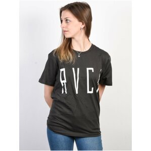 RVCA STILT PIRATE BLACK dámské triko s krátkým rukávem - šedá