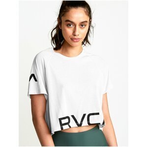 RVCA VA white dámské triko s krátkým rukávem - bílá