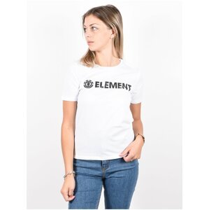 Element LOGO white dámské triko s krátkým rukávem - bílá