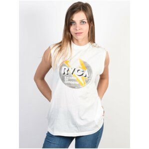 RVCA VOLT BOXY ANTIQUE WHITE dámská tílko - bílá