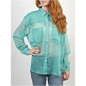 RVCA ANI                  SEA BLUE dámská košile s dlouhým rukávem - zelená
