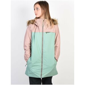 Burton LELAH FAWN/FLDSPR zimní dámská bunda - zelená