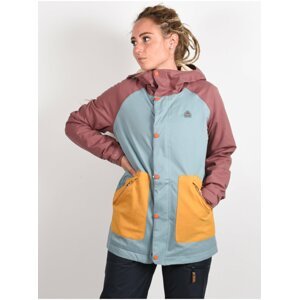 Burton EASTFALL RSBRWN/TRLLIS/HVSTGD zimní dámská bunda - barevné