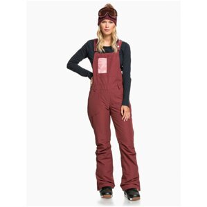 Roxy RIDEOUT BIB OXBLOOD RED dámské zimní kalhoty