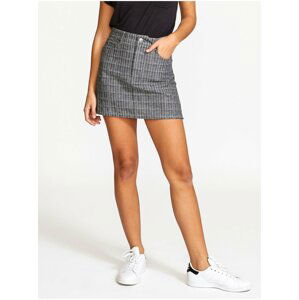 RVCA ROWDY MINI PLAID GREY krátká sukně - šedá