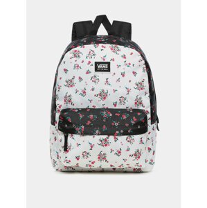 Vans REALM CLASSIC BEAUTY FLORAL PATCHWORK batoh do školy - bílá