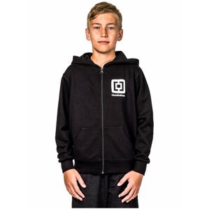 Horsefeathers MINI LOGO KIDS  black dětská mikiny na zip - černá