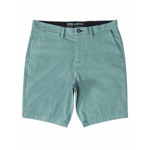 Billabong ALL DAY CHINO DUST GREEN plátěné kraťasy dětské - modrá