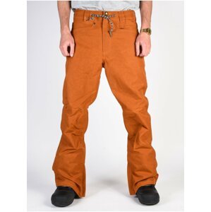 Dc RELAY WAXED LEATHER BROWN lyžařské kalhoty pánské - oranžová