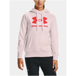 Růžová mikina Under Armour Rival Fleece Logo Hoodie