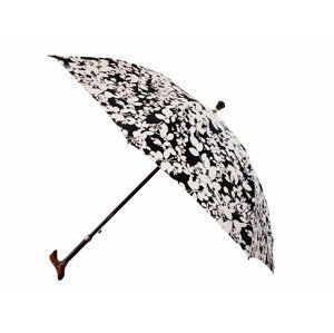 RSQ1912 Floral Walking Stics FB dámská vycházková hůl s deštníkem - Černá
