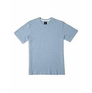 RVCA SEVERIN STRIPE Dusty Blue pánské triko s krátkým rukávem - modrá
