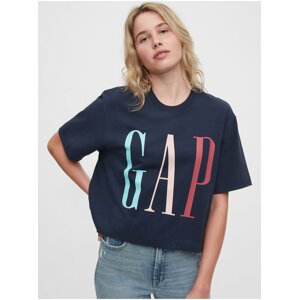 Tmavě modré dámské tričko GAP Logo