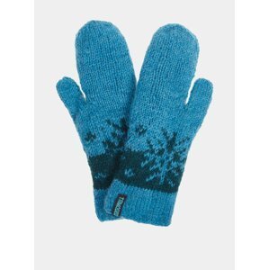Modré dámské vlněné rukavice Tranquillo