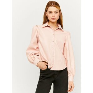 Růžová koženková košile TALLY WEiJL