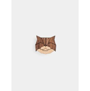 Dřevěná brož Persian Cat Brooch BeWooden