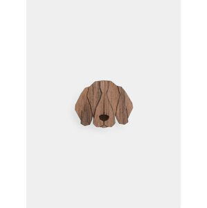 Dřevěná brož ve tvaru psa Weimaraner Brooch BeWooden