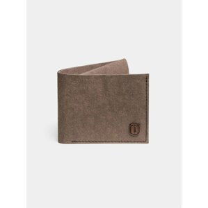 Hnědá peněženka z pratelného papíru Brunn Washpaper Wallet BeWooden