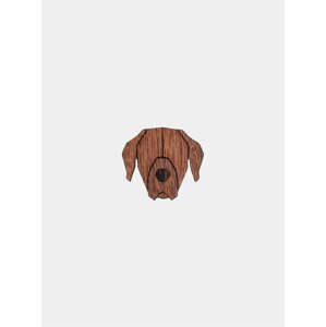 Dřevěná brož ve tvaru psa Rhodesian Ridgeback Brooch BeWooden