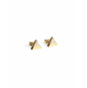 Náušnice s dřevěným detailem BeWooden Virie Earrings Triangle