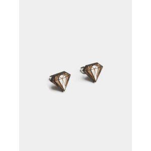 Dřevěné náušnice Diamond Earrings BeWooden
