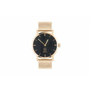 Dřevěné hodinky Sunset Watch s kovovým řemínkem BeWooden
