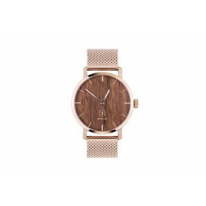 Dřevěné hodinky Rose Watch s řemínkem z pravé kůže BeWooden