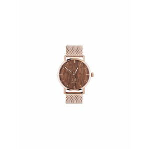 Dřevěné hodinky s řemínkem z pravé kůže BeWooden Rose Watch