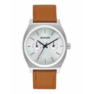 Nixon TIME TELLER DELUXE L SILVERSUNRAYSADDLE analogové sportovní hodinky